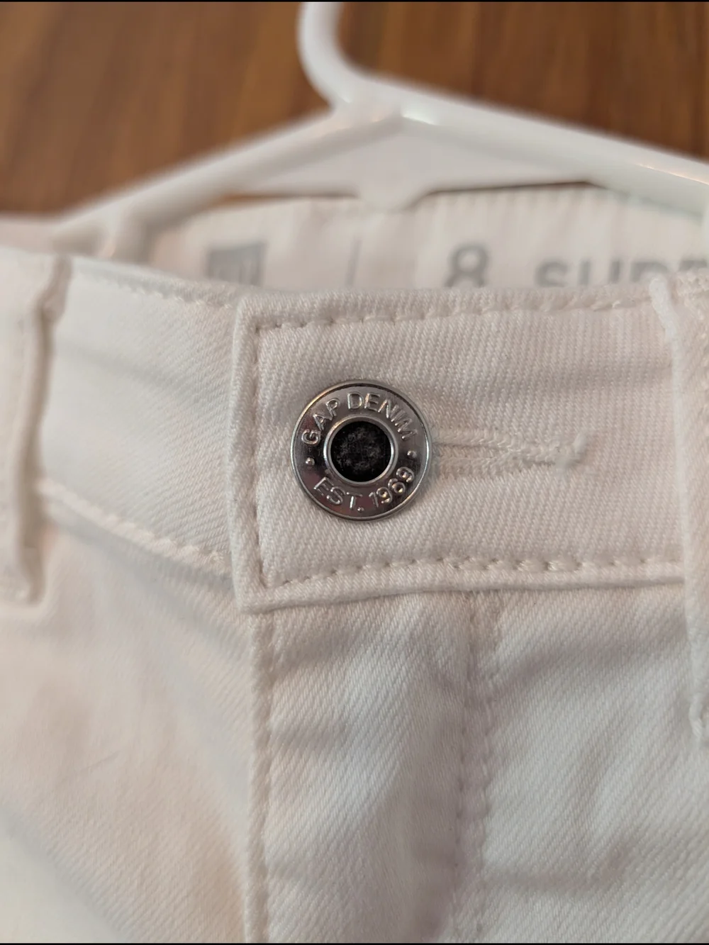GAP White Kid's Skinny Jeans size 8 Slim